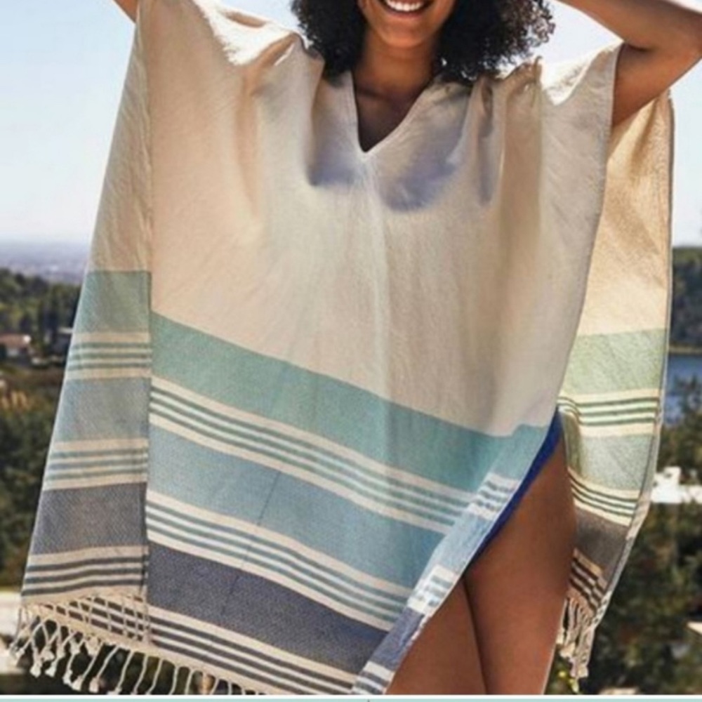 Tribe Alive Caftan Poncho Cover-Up